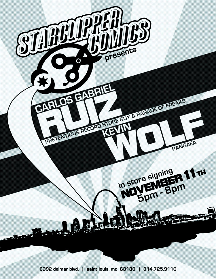 Carlos Gabriel Ruiz & Kevin Wolf Signing at Star Clipper Comics 11.11.09