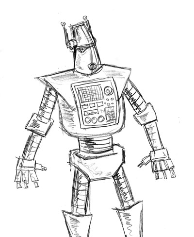 Cool Robot Sketch